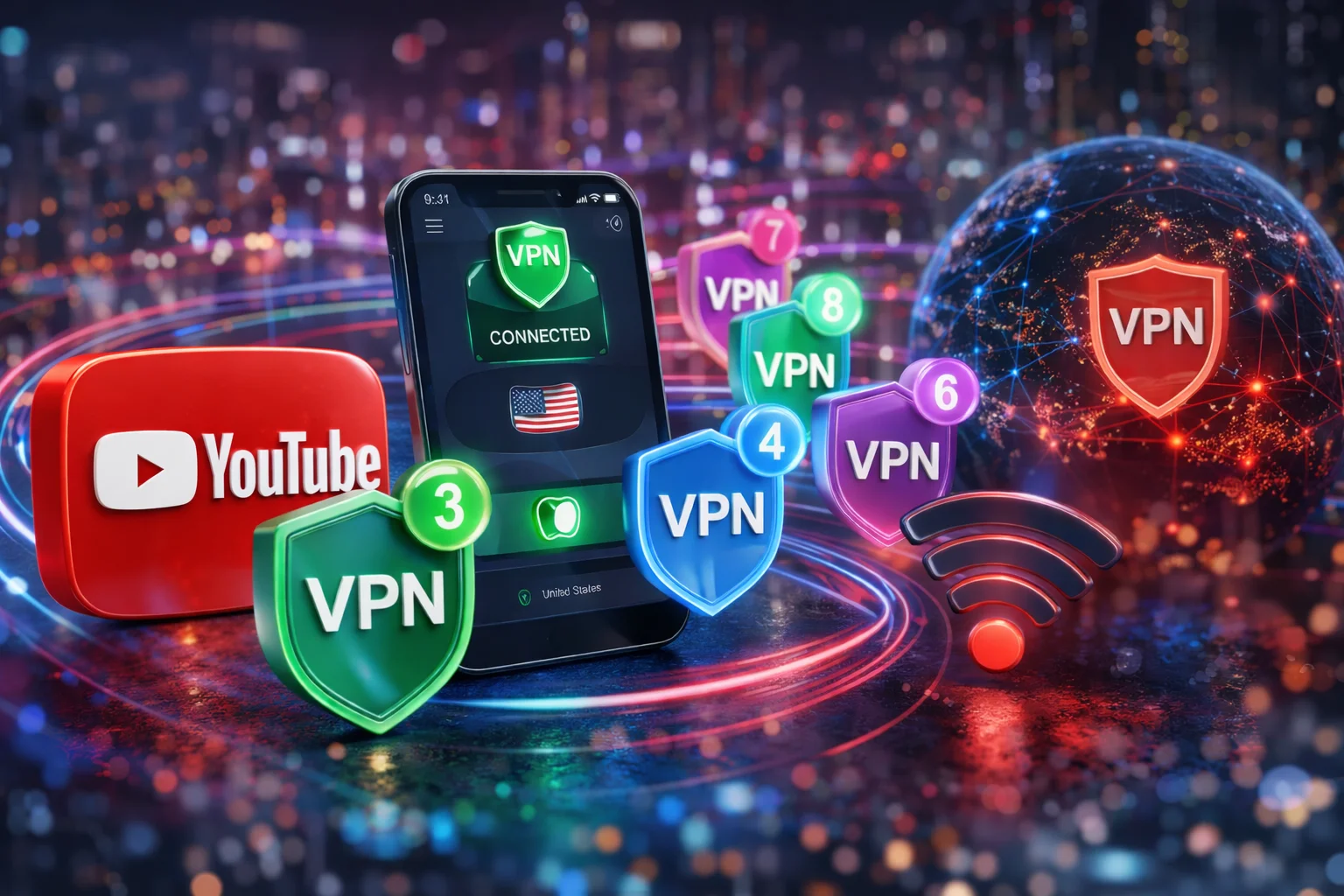 Топ 5 лучших бесплатных VPN для YouTube работающих в 2026 году